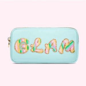 NWT Stoney Clover Lane Small Glam Pouch Sky Blue
